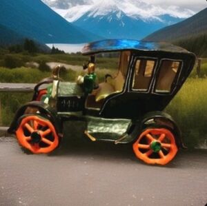 Vintage Capodimonte Rolls Royce Old Car Hand Painted From Circa Italy's 1911